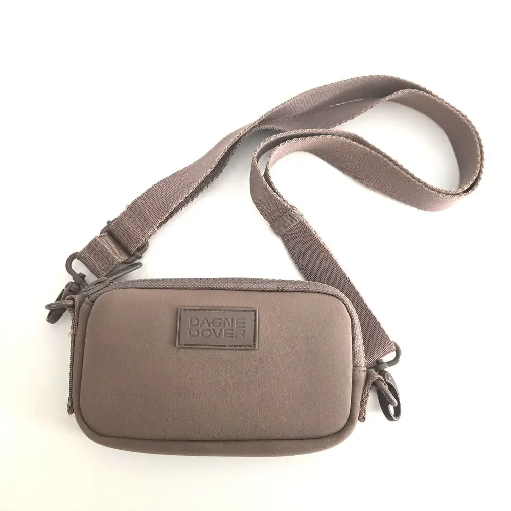 Dagne Dover Mara Neoprene Phone Sling Crossbody - Dune Mauve / Brown